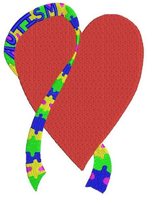 Autism Awareness Ribbons Machine Embroidery Designs