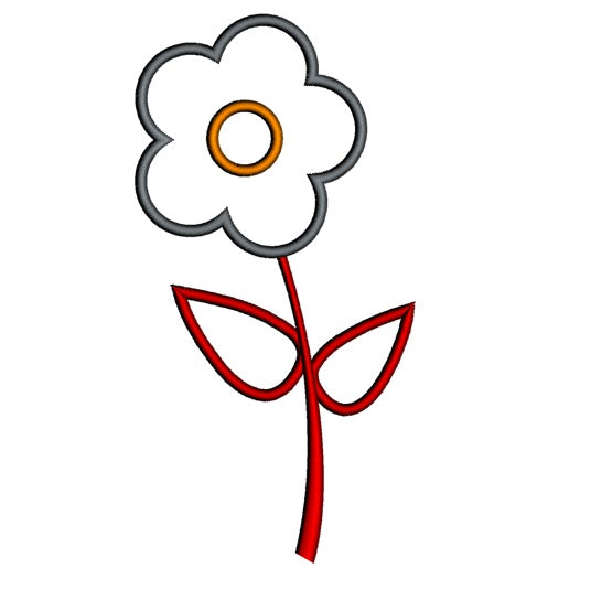 Tall Garden Applique Machine Embroidery Design Digitized Pattern