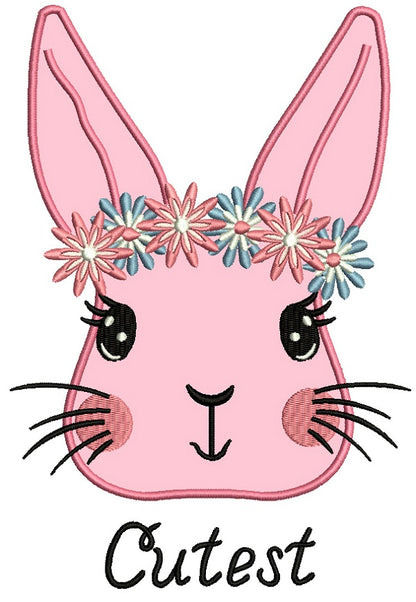 The Cutest Bunny Applique Machine Embroidery Design Digitized Pattern