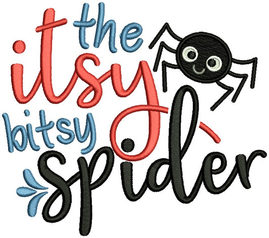 The Itsy Bitsy Spider Filled Machine Embroidery Design Digitized Pattern