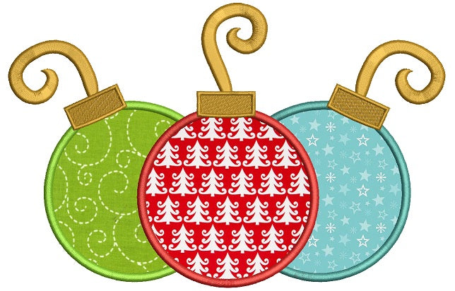 Three Christmas Tree Ornament Applique Machine Embroidery Design Digit – Embroiderymonkey three-christmas-tree-ornament-applique-machine-embroidery-design-digit-embroiderymonkey