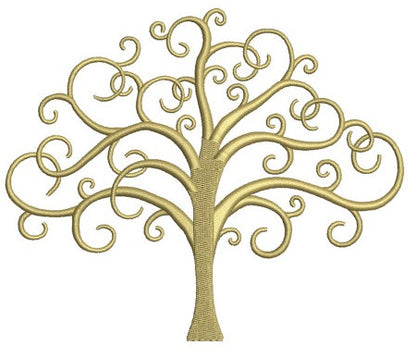 Tree Of Life Machine Embroidery Digitized Design Pattern - Instant Download - 4x4 , 5x7, and 6x10 -hoops