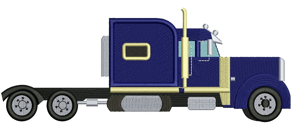Truck Filled Machine Embroidery Design Digitized Pattern