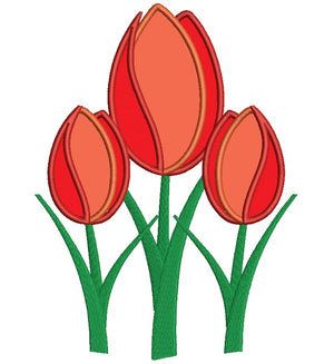 Tulips Embroidery Designs