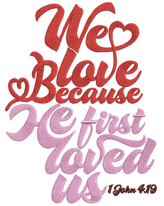 Happy Valentines Day Fancy Script Filled Machine Embroidery Design  Digitized Pattern