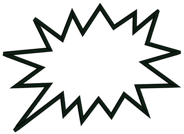 Wham Bubble Applique Machine Embroidery Design Digitized Pattern