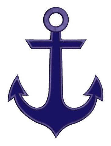 Anchor Machine Embroidery Digitized Design Applique Pattern - Instant Download - 4x4 , 5x7, and 6x10 -hoops