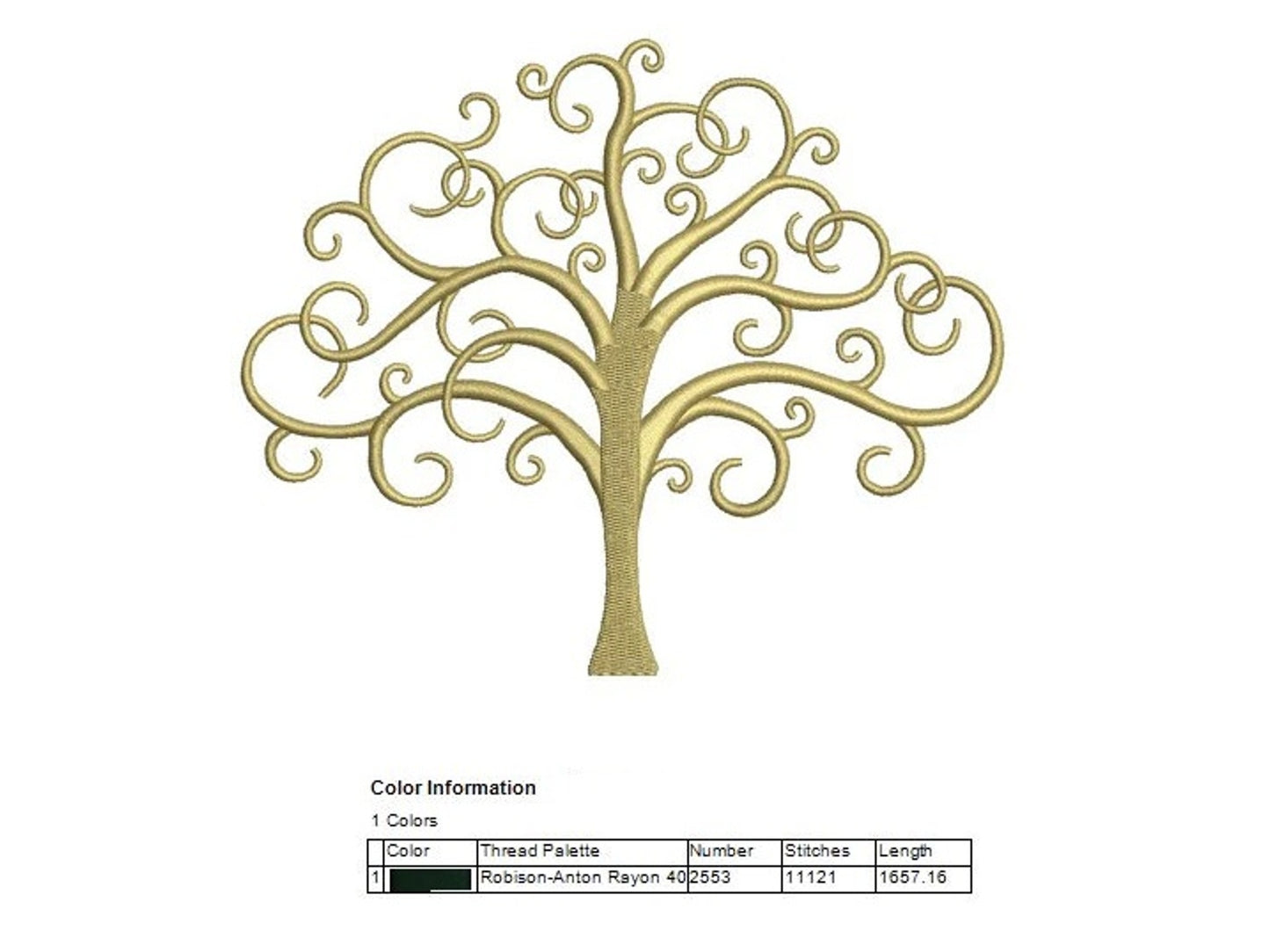Tree Of Life Machine Embroidery Digitized Design Pattern - Instant Download - 4x4 , 5x7, and 6x10 -hoops