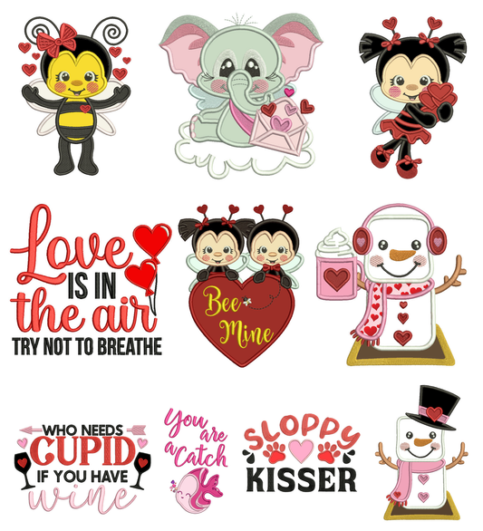 Valentine's Day Machine Embroidery Designs Set 6 – 24