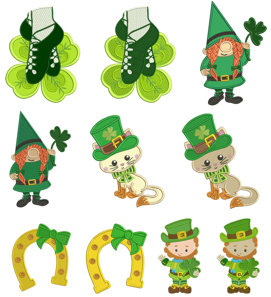 St.Patrick's Day Machine Embroidery Designs Set 1 – 10 Designs