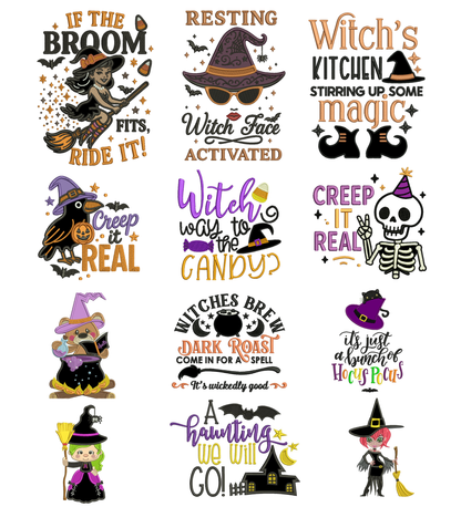 Halloween Set 5 - 24 Machine Embroidery Designs