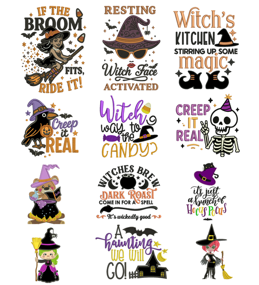 Halloween Set 5 - 24 Machine Embroidery Designs