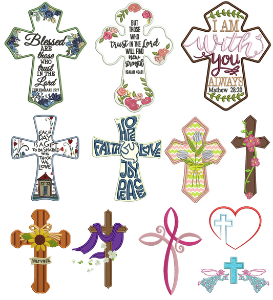 Crosses Set - 17 Machine Embroidery Designs