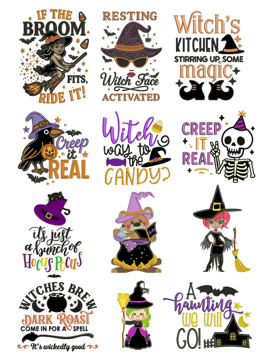 Halloween Set 5 - 24 Machine Embroidery Designs