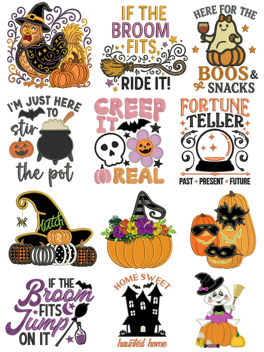 Halloween Set 3 - 23 Machine Embroidery Designs