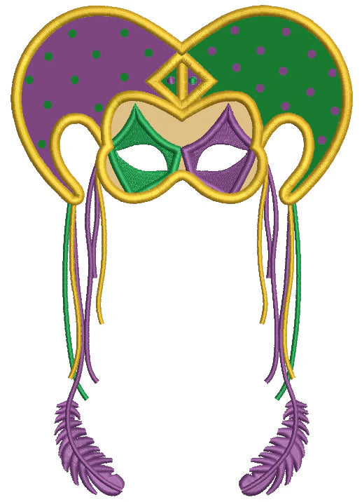 🎭 Mardi Gras Power Pack – 24 Machine Embroidery Designs (Appliqué + Filled)