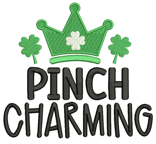 Pinch Charming St. Patrick's Day Filled Machine Embroidery Design Digitized Pattern