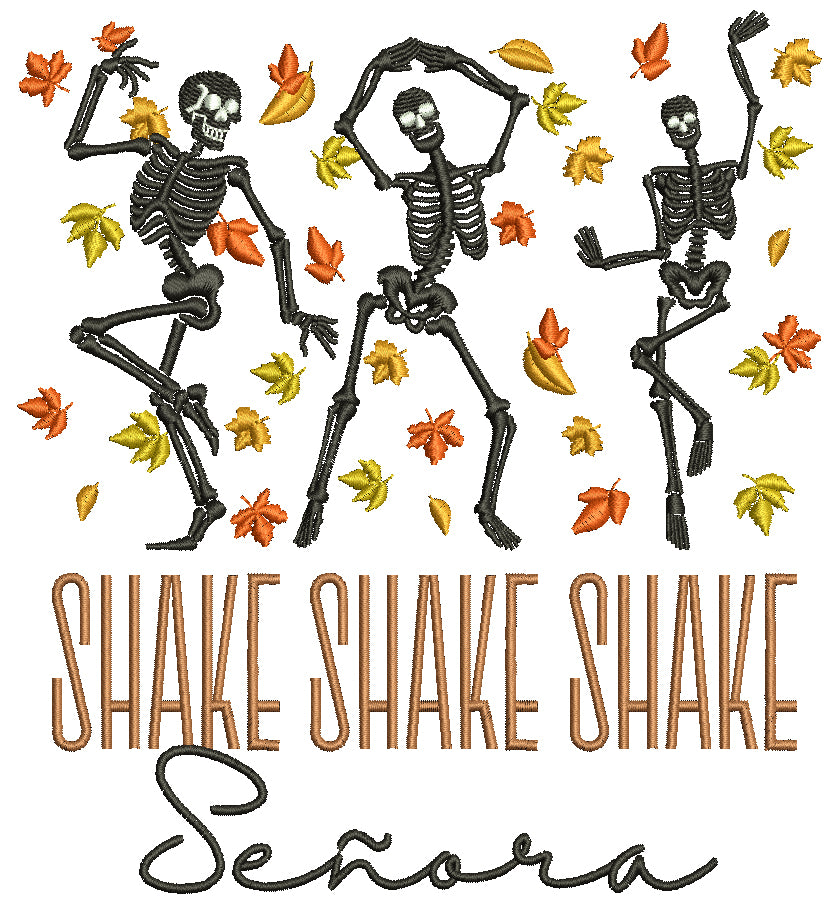 Shake Shake Shake Senora Three Dancing Skeletons Halloween Filled Mach ...