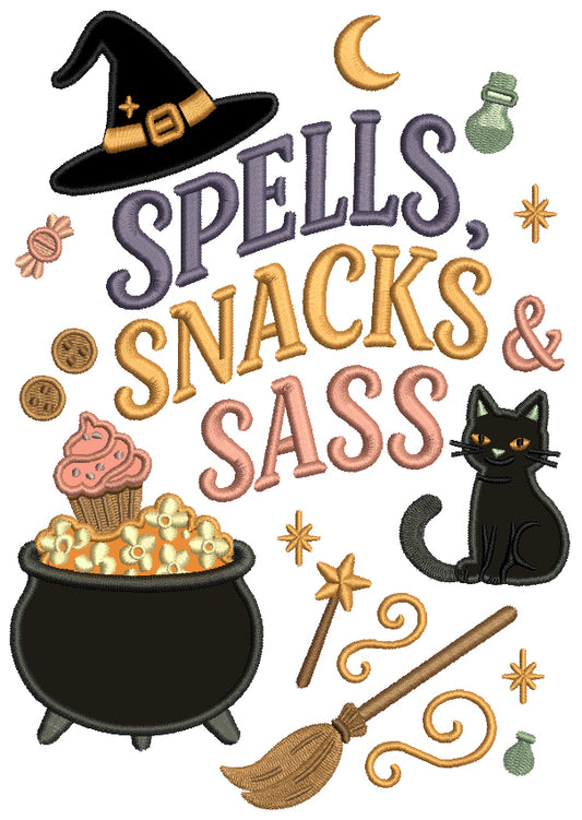 Witch's Cauldron Halloween Machine Embroidery Design - Applique