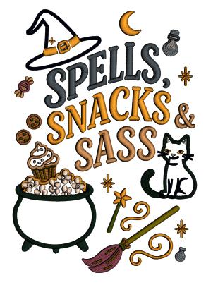 Witch's Cauldron Halloween Machine Embroidery Design - Applique