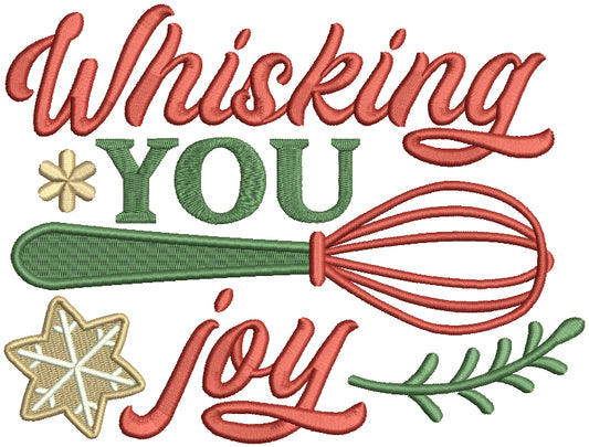 Whisking You Joy Cooking Christmas Filled Machine Embroidery Design Digitized Pattern