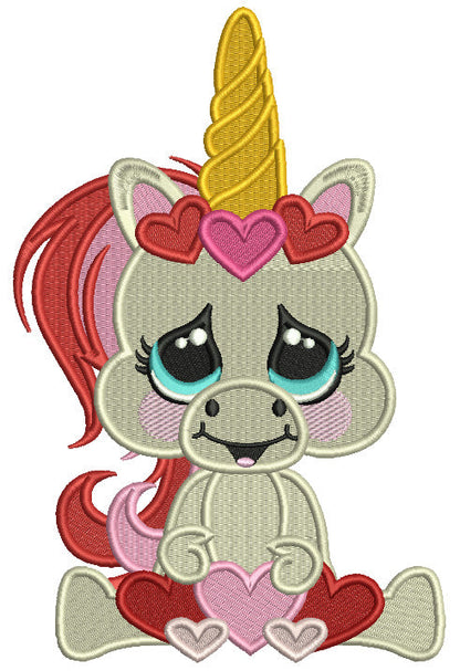 24 Unicorn Machine Embroidery Designs Bundle – 12 Applique and 12 FIlled In Designs