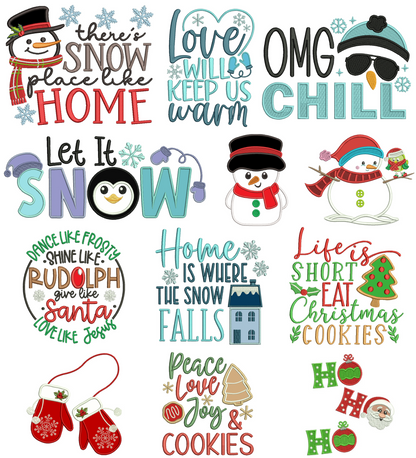 Christmas Machine Embroidery Designs Set 2 - 24 Designs