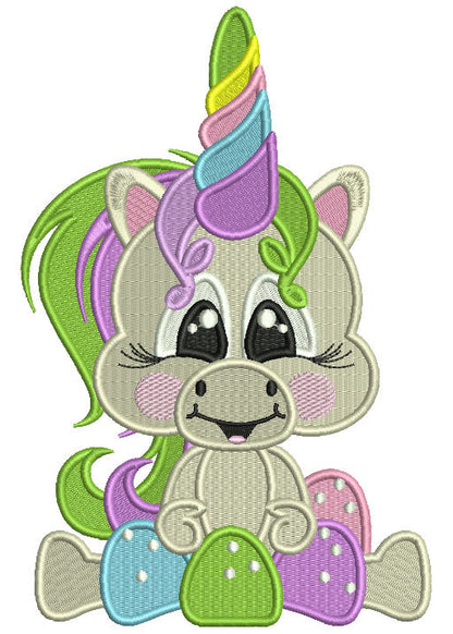 24 Unicorn Machine Embroidery Designs Bundle – 12 Applique and 12 FIlled In Designs