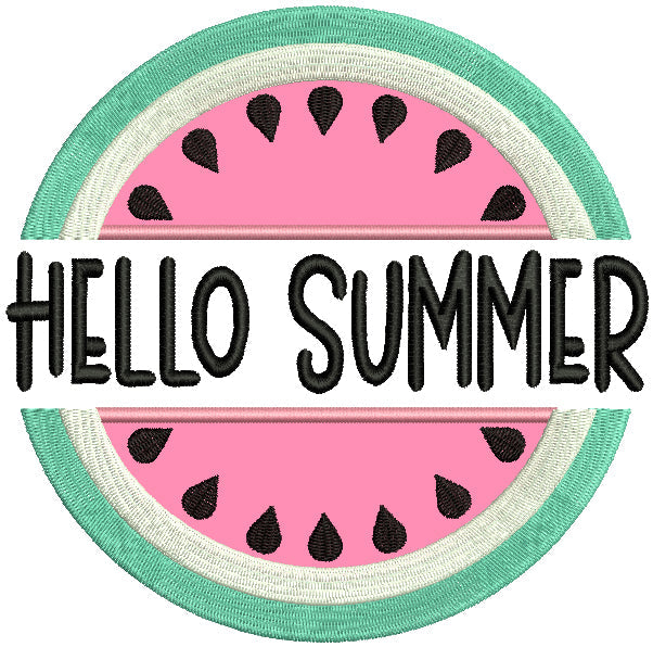 24 Summer Machine Embroidery Designs Bundle Embroidery Set Inlcudes 12 Applique and 12 FIlled In Designs