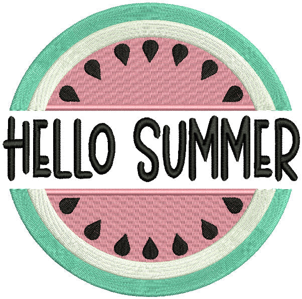24 Summer Machine Embroidery Designs Bundle Embroidery Set Inlcudes 12 Applique and 12 FIlled In Designs