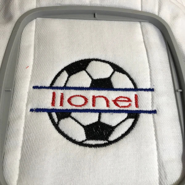 Soccer Ball Split Design Machine Embroidery Digitized Design Applique Pattern - Instant Download - 4x4 , 5x7, and 6x10 -hoops
