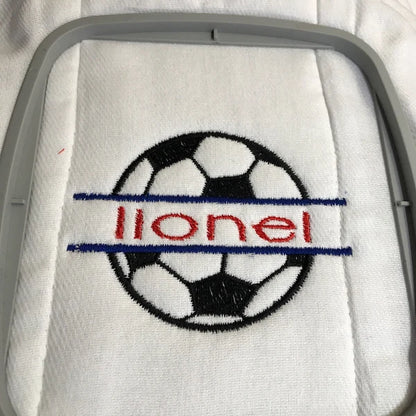 Soccer Ball Split Design Machine Embroidery Digitized Design Applique Pattern - Instant Download - 4x4 , 5x7, and 6x10 -hoops