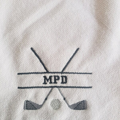 Golf Club Split Machine Embroidery Digitized Design Filled Sport Pattern - Instant Download - 4x4 , 5x7, 6x10