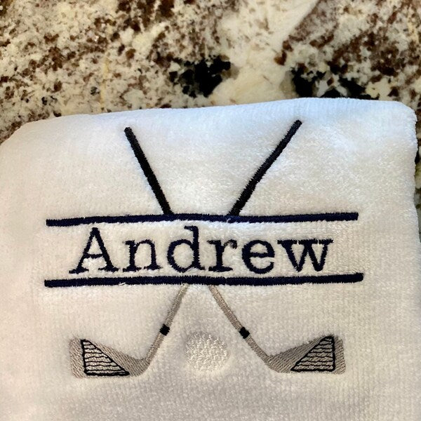 Golf Club Split Machine Embroidery Digitized Design Filled Sport Pattern - Instant Download - 4x4 , 5x7, 6x10