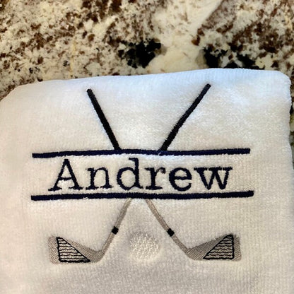 Golf Club Split Machine Embroidery Digitized Design Filled Sport Pattern - Instant Download - 4x4 , 5x7, 6x10