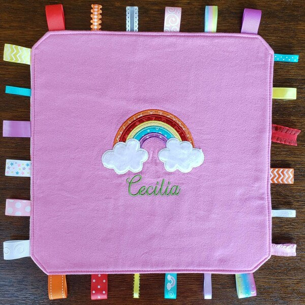 Rainbow Applique Machine Embroidery Digitized Design Pattern - Instant Download - 4x4 , 5x7, and 6x10 -hoops