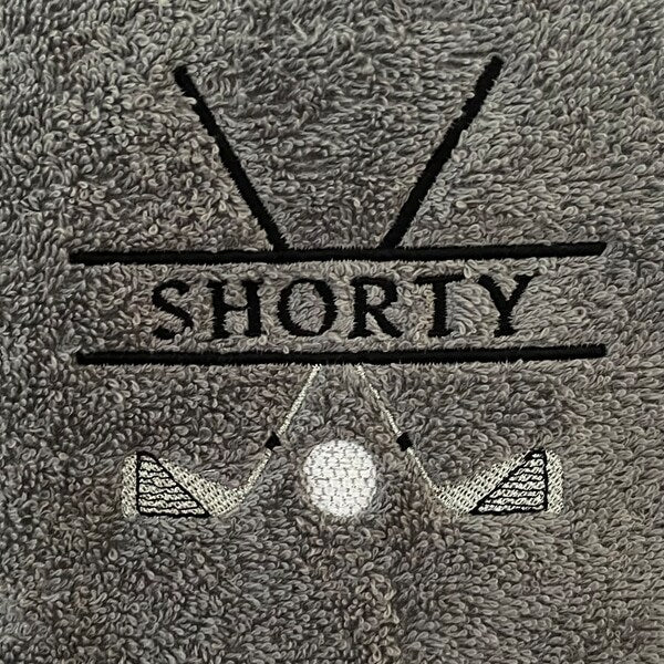 Golf Club Split Machine Embroidery Digitized Design Filled Sport Pattern - Instant Download - 4x4 , 5x7, 6x10