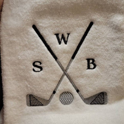 Golf Club Machine Embroidery Digitized Design Filled Sport Pattern - Instant Download - 4x4 , 5x7, 6x10