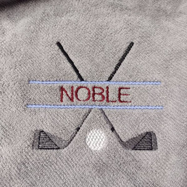 Golf Club Split Machine Embroidery Digitized Design Filled Sport Pattern - Instant Download - 4x4 , 5x7, 6x10