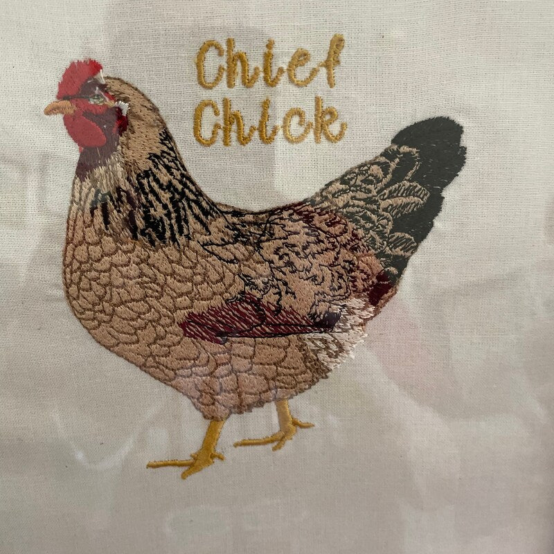 Buff Brahma Brown Hen Filled Machine Embroidery Digitized Design Pattern