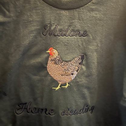 Buff Brahma Brown Hen Filled Machine Embroidery Digitized Design Pattern