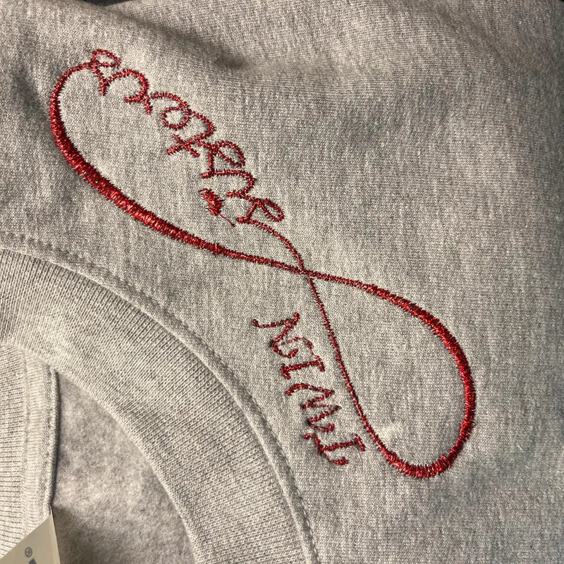 Sisters Forever Infinity Machine Embroidery Design Filled Digitized Pattern - Instant Download Machine Design 4x4 , 5x7, 6x10