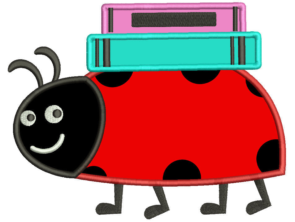 🐞 Ladybugs Machine Embroidery Designs Set – 24 Designs (12 Applique + 12 Filled)