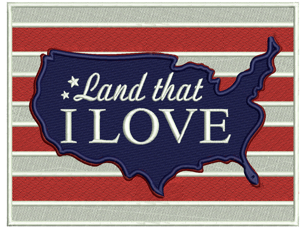 24 Patriotic Machine Embroidery Designs Bundle 3 – 4th of July USA Embroidery Set