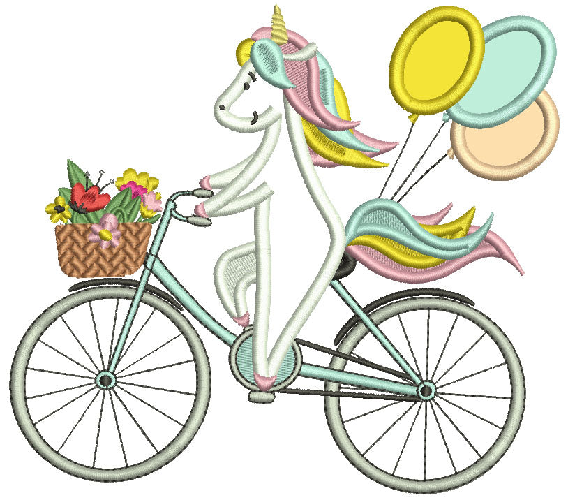 24 Unicorn Machine Embroidery Designs Bundle – 12 Applique and 12 FIlled In Designs