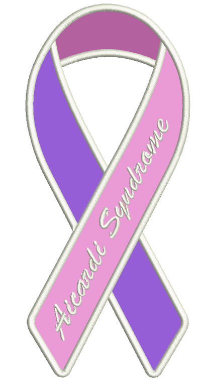 Aicardi Syndrome Awareness Applique Machine Embroidery Design Digitized Pattern