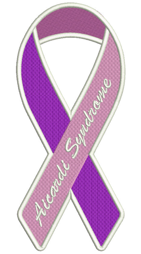 Aicardi Syndrome Awareness Filled Machine Embroidery Design Digitized Pattern