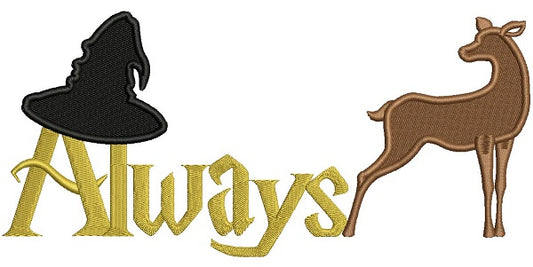 Always Sorting Hat and Patronus Looks Like Harry Potter Filled Machine Embroidery Design Digitized Pattern775