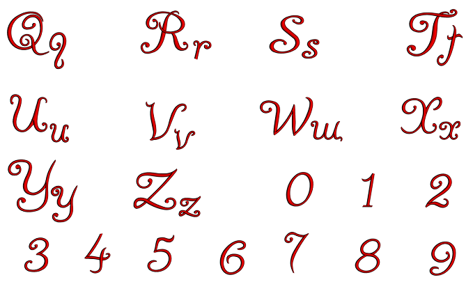 Anaya Font Machine Embroidery Script Upper and Lower Case 1 2 3 inches ...