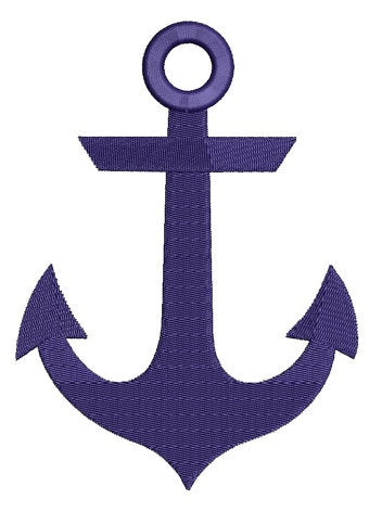 Anchor Machine Embroidery Digitized Pattern - Filled In Design - Instant Download - 4x4 , 5x7, and 6x10 -hoops